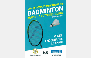 Saint Xandre Badminton Club D2 Vs Badminton Rochelais