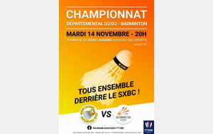 Saint Xandre Badminton Club D3 Vs Amicale Laique Marans Badminton D3